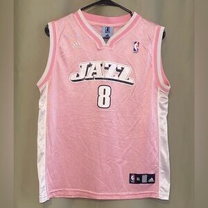 Adidas NBA 4Her Deron Williams #8 Utah Jazz Fan Y2K  Jersey Pink Women’s XL